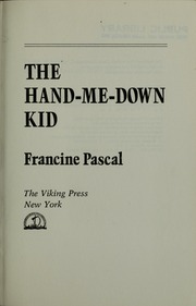 Cover of edition handmedownkid00pasc