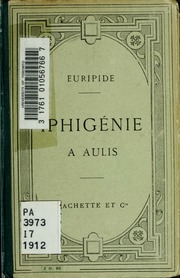 Cover of edition iphignieauli00euriuoft