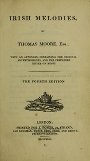 Cover of edition irishmelodies00moor_0