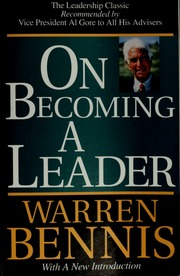 Cover of edition onbecomingleader00benn