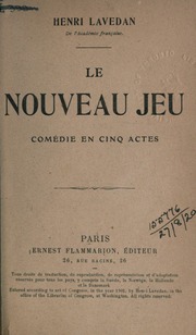 Cover of edition lenouveaujeucom00laveuoft