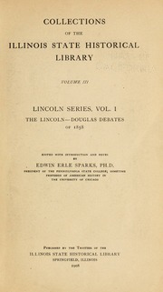 Cover of edition lincolndouglasde00lincrich