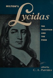 Cover of edition lycidastradition0000milt