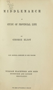 Cover of edition middlemarchstudy1881elio