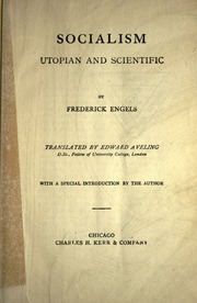 Cover of edition socialismutopian00engeuoft