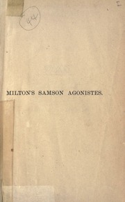 Cover of edition samsonagonistesw00miltuoft