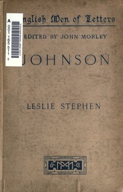 Cover of edition samueljohnsonste00stepiala