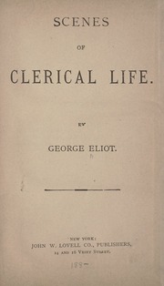 Cover of edition scenesofclerical00elio_0