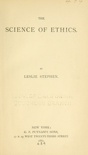 Cover of edition scienceofethics00step