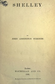 Cover of edition shelleyo00symouoft