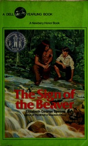 Cover of edition signofbeaver00eliz