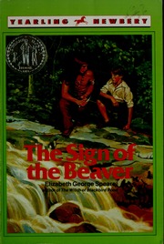 Cover of edition signofbeaver00spearich