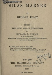 Cover of edition silasmarneredite00eliouoft