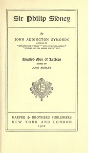 Cover of edition sirphilipsidney00symoiala