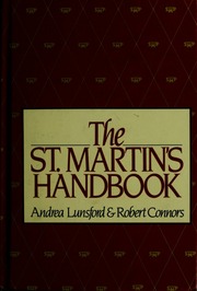 Cover of edition stmartinshandboo00andr