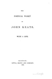 Cover of edition poeticalworksjo05keatgoog