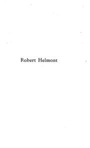 Cover of edition roberthelmontjo00daudgoog