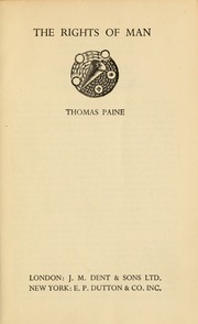 Cover of edition rightsofman1915pain