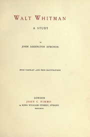 Cover of edition waltwhitmanstudy00symorich