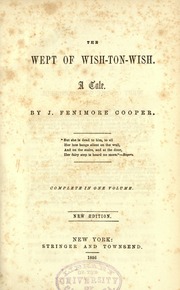 Cover of edition weptofwishtonwis00cooprich