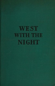 Cover of edition westwithnight0000unse