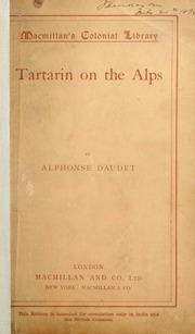 Cover of edition tartarinonalpstr00dauduoft