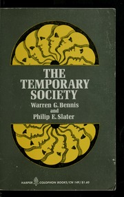 Cover of edition temporarysociety00benn