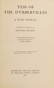 Cover of edition tessofdurbervill0000thom_h0e3