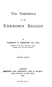 Cover of edition thresholdunknow00markgoog