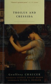 Cover of edition troiluscressida0000chau_l7v8