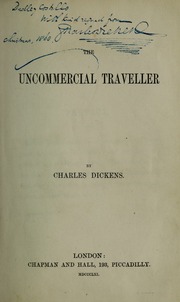 Cover of edition uncommercialtrav00dick