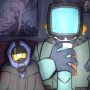 Canti and Mirage watch TV