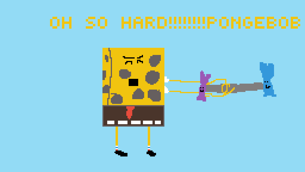 Pixilart - Spongebob Lifting Weights by Creeper25