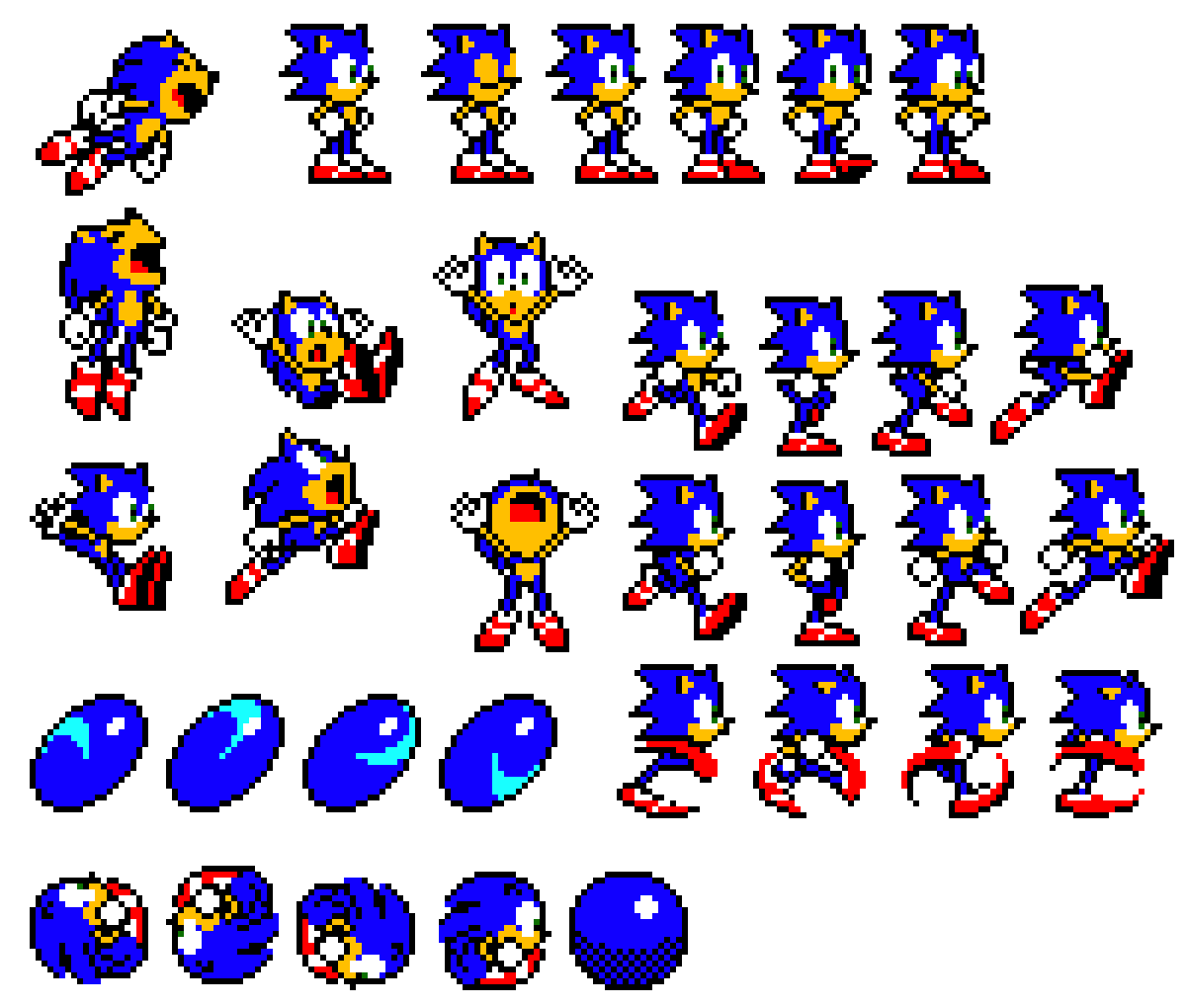 Sonic sprite sheet - plmsnap