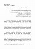 Research paper thumbnail of “Kilka uwag o alegorii wokół myśli Waltera H. Patera” [“Remarks on Allegory around the Thought of Walter H. Pater”]