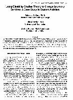 Research paper thumbnail of Using Disability Studies Theory to Change Disability Services: A Case Study In Activism.