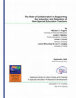 Research paper thumbnail of The role of collaboration in supporting the induction and mentoring of new special education teachers