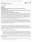 Research paper thumbnail of Review of 'Why Political Liberalism?' (OUP, 2010) for NDPR