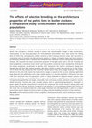 The effects of selective breeding on the architectural properties of the pelvic limb in broiler chickens: a comparative study across modern and ancestral populations Cover Page