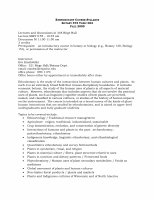 Ethnobotany course syllabus and assignments for 2009 Cover Page