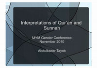 Research paper thumbnail of Interpretations of Qur'an and Sunnah: Gender Impacts and Effects