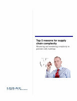 Research paper thumbnail of Top 5 reasons for supply chain complexity - Measuring and monitoring complexity to generate early warnings