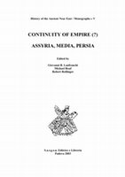 2003 An Assyrian View on the Medes. In G. B. Lanfranchi, M. Roaf & R. Rollinger (ed.), Continuity of Empire: Assyria, Media, Persia. History of the Ancient Near East Monographs 5 (Padova 2003) 37-64. Cover Page