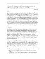 Research paper thumbnail of No Tree, No BeeNo Honey, No Money: The Management of Resources and Marginalization In Beekeeping Societies of Southwest Ethiopia