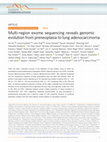 Research paper thumbnail of Multi-region exome sequencing reveals genomic evolution from preneoplasia to lung adenocarcinoma