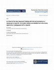 Research paper thumbnail of Is it time for the risky classroom? Dealing with risk and uncertainty is a natural part of adult life. Yet modern children are shielded from risk at every opportunity. A pedagogical shift is required