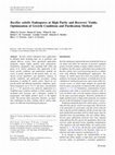 Bacillus subtilis Endospores at High Purity and Recovery Yields: Optimization of Growth Conditions and Purification Method Cover Page