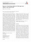 Research paper thumbnail of Recovery of used frying sunflower oil with sugar cane industry waste and hot water