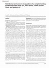 Nutritional and sensory evaluation of a complementary food formulated from rice, faba beans, sweet potato flour, and peanut oil Cover Page