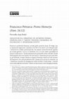 Research paper thumbnail of Francesco Petrarca: Pismo Homerju, Fam. 24.12